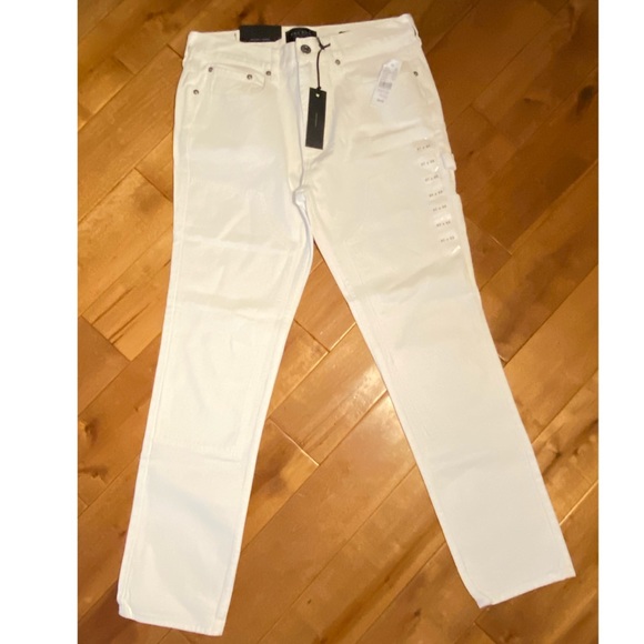 PacSun Workwear White Slim Fit Carpenter Jeans - Picture 5 of 6
